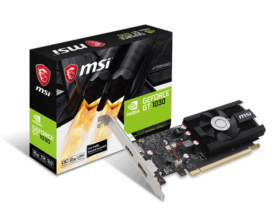 Placa de Video MSI GeForce GT 1030 2GB LP OC