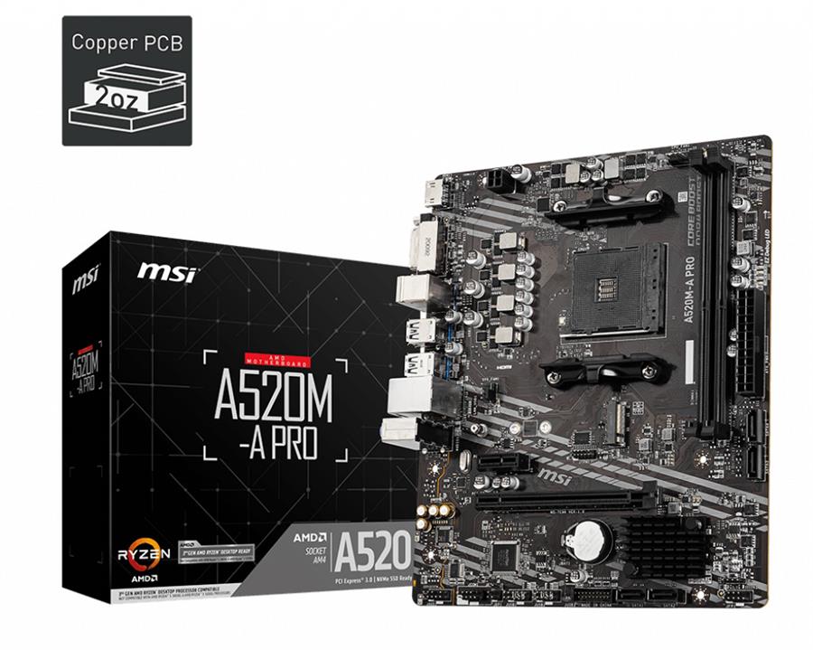Motheboard MSI A520M-A PRO AM4