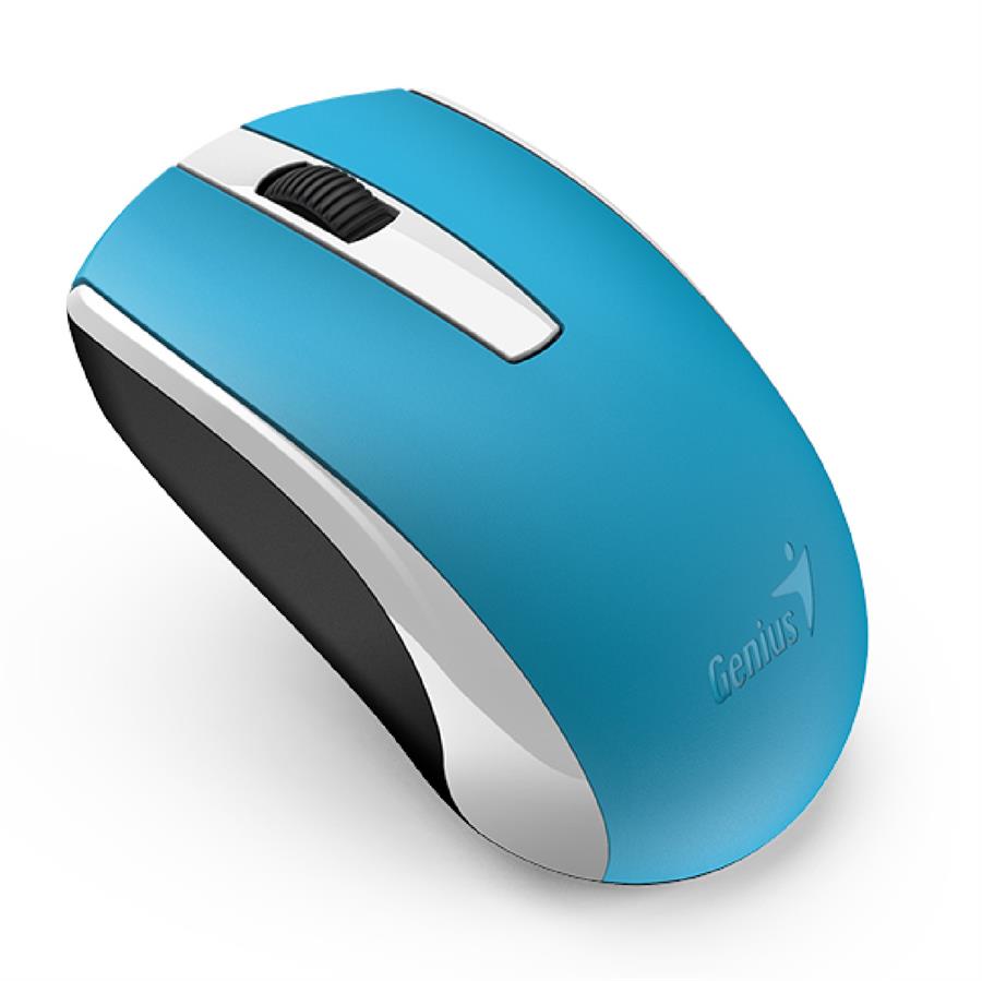 Mouse Genius ECO-8100 Inálambrico Recargable Azul