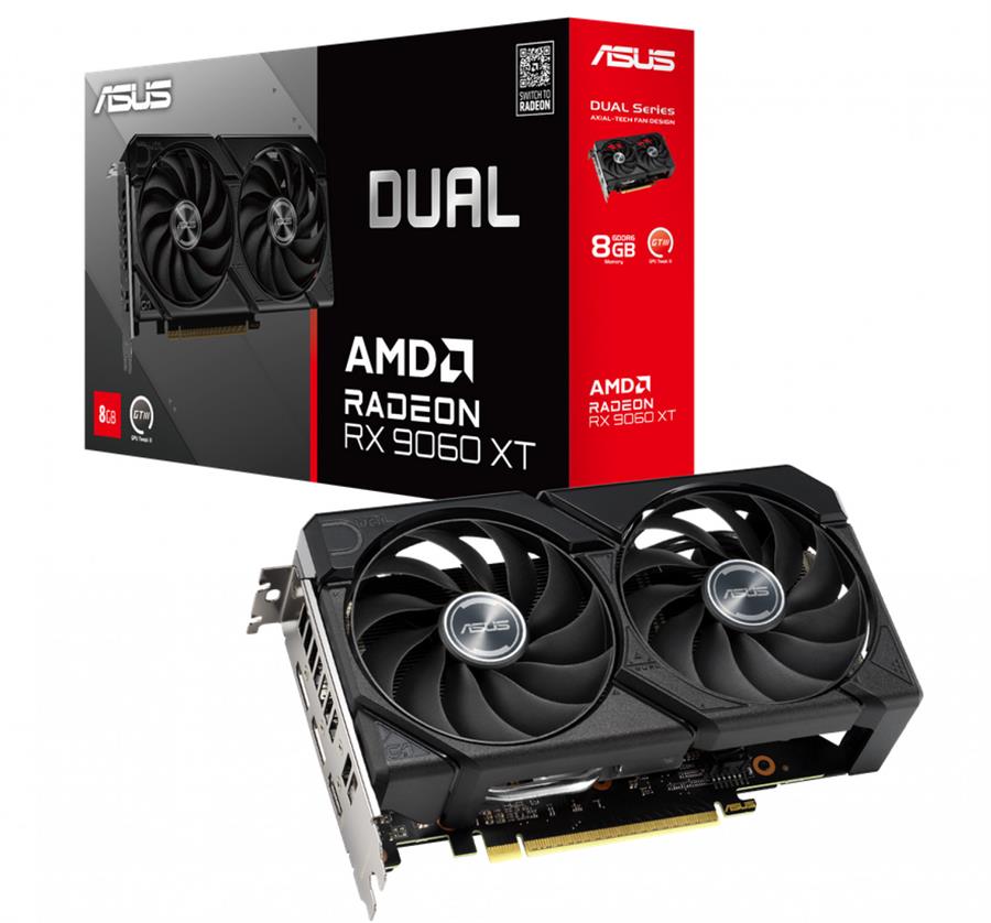 Placa de Video  ASUS DUAL Radeon  RX 9060XT 8GB