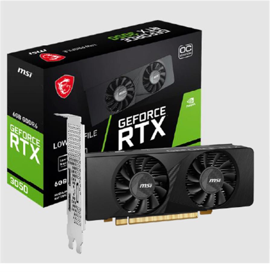 Placa de Video MSI GeForce RTX 3050 Low Profile 6GB GDDR6 OC LP