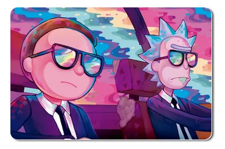 Mouse Pad Gamer  Rick Y Morty Neon Ride M