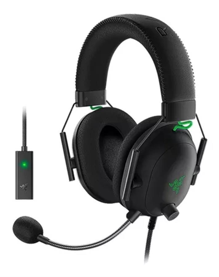 Auriculares GAMER RAZER BLACKSHARK V2 USB SOUND CARD BLACK