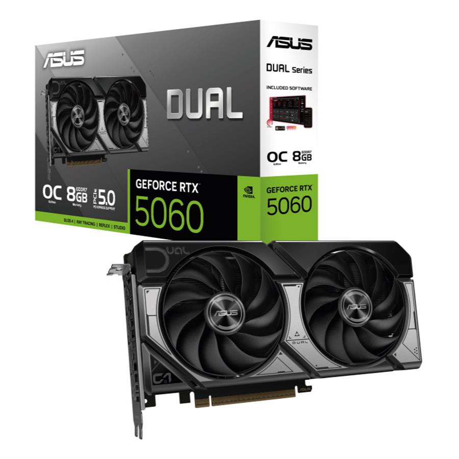 Placa de Video ASUS GeForce RTX 5060 DUAL 8GB