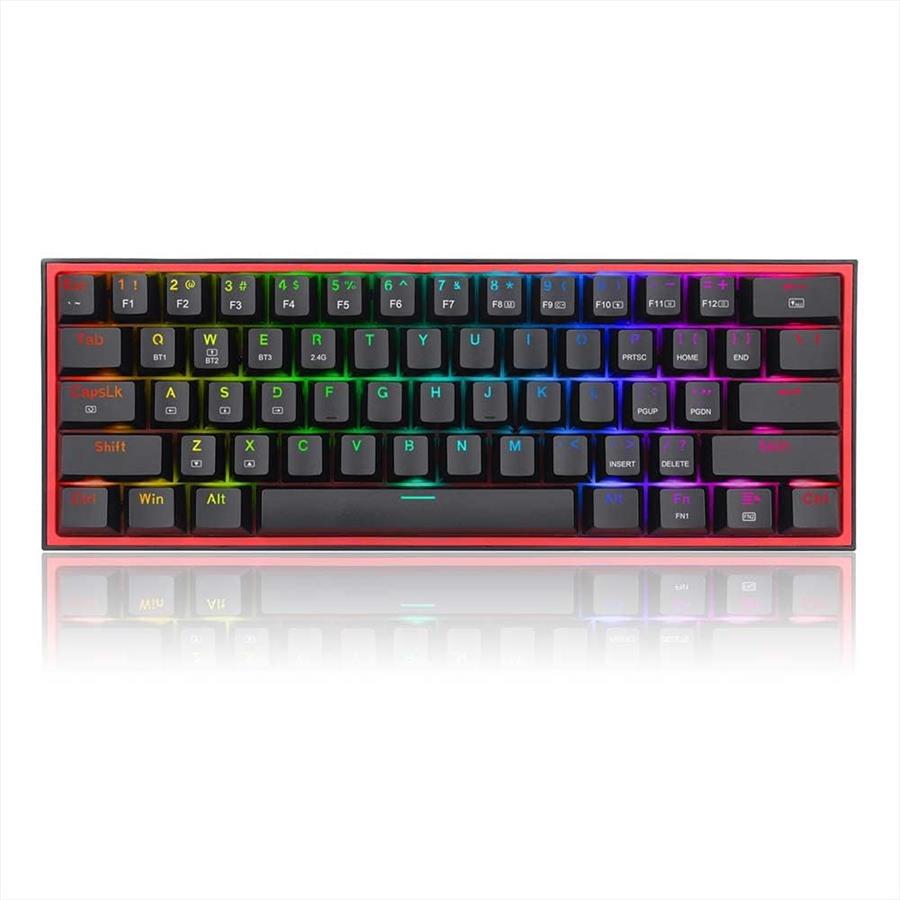 Teclado Mecánico Inalámbrico Redragon Fizz Pro K616 Black RGB RED Ñ 60%