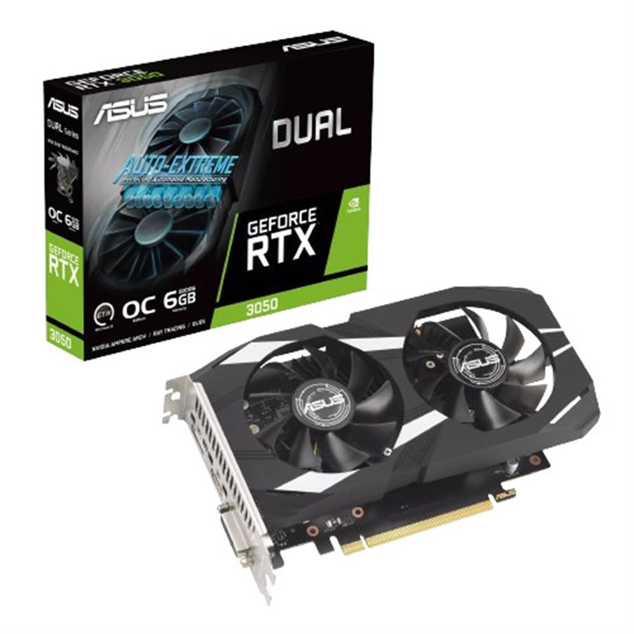 Placa de Video ASUS DUAL RTX 3050 6GB OC