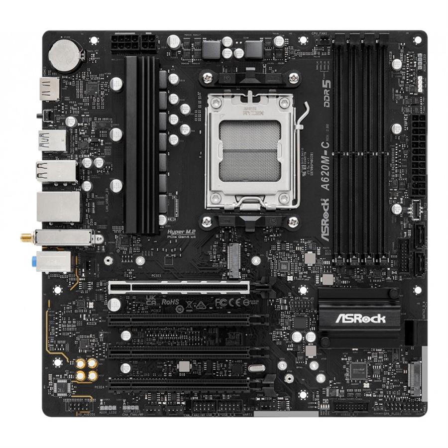 Motheboard ASROCK | (AM5) A620M-C | R2 WIFI-AX+BT (BULK)