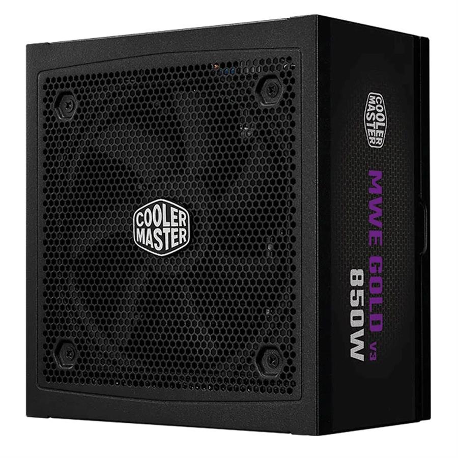 FUENTE Certificada COOLER MASTER MWE | 850w 80+ GOLD | Full Modular | Cybenetics | Pcie